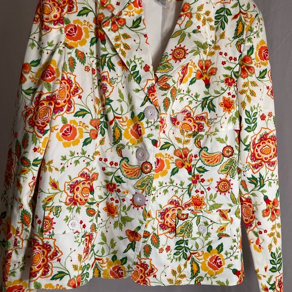 Floral jacket size 14 women’s - Picture 7 of 15